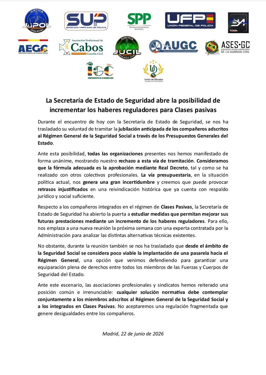 _IGC_'s tweet photo. 🟦🟩Comunicado Mesa Técnica de la reunión celebrada en Secretaría de Estado el día de hoy 👇. https://t.co/gYP4fIieZ3
