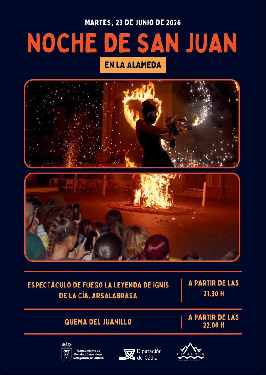 JAlconchel's tweet photo. Mañana Recuerda  
Noche de San Juan Benalup-CasasViejas 2026
#Benalup #Ocio #Eventos  #BenalupCasasViejas #NochedeSanJuan2026 #CasasViejas https://t.co/NYlrnMmrKb