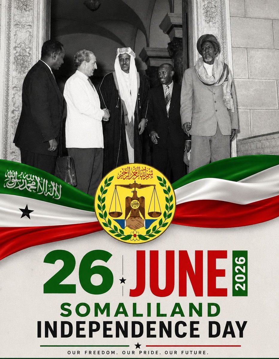 engmahmoudsl's tweet photo. ٢٦ يونيو  ١٩٦٠    |   يوم و ذكرى سنوية عظيمة للأمة الصوماليلاندية  ..  يوم إستقلال أول منطقة / كيان تابعة للقومية الصومالية في القرن الأفريقي من المحمية البريطانية !كننا دولة و إتحدنا مع الصومال و من بعدها إستقلنا  منهم بعد وحدة فاشلة ..  يوم يذكرنا بماضينا الجميل .. https://t.co/7b1JI2ddAF