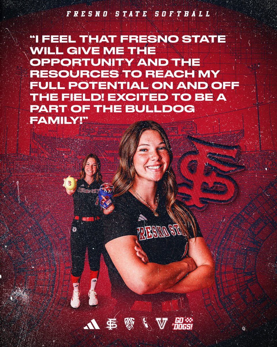 FresnoStateSB's tweet photo. Got ourselves a '𝘿𝙊𝙂 🔒

Welcome to the Bulldog family, Samantha‼️ https://t.co/xx5qlZ1tLz