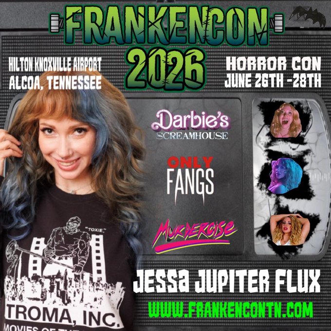 Jessa Jupiter Flux™ - 1 pic. So excited about all the amazing things happening at #FrankenCon next week!!! Starting to pack TODAY!!! 🧳 https://t.co/5pMPbQRKq1