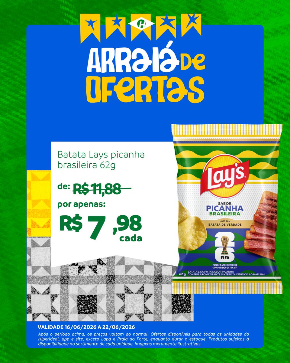Hiperideal_'s tweet photo. Mala pronta, playlist escolhida e o snack da viagem garantido. 🚗🎶
Lay’s Picanha Brasileira é a pedida pra acompanhar o caminho até o arrasta-pé. Aproveite: https://t.co/RXL9BvCYil https://t.co/EIYGxJnHHd