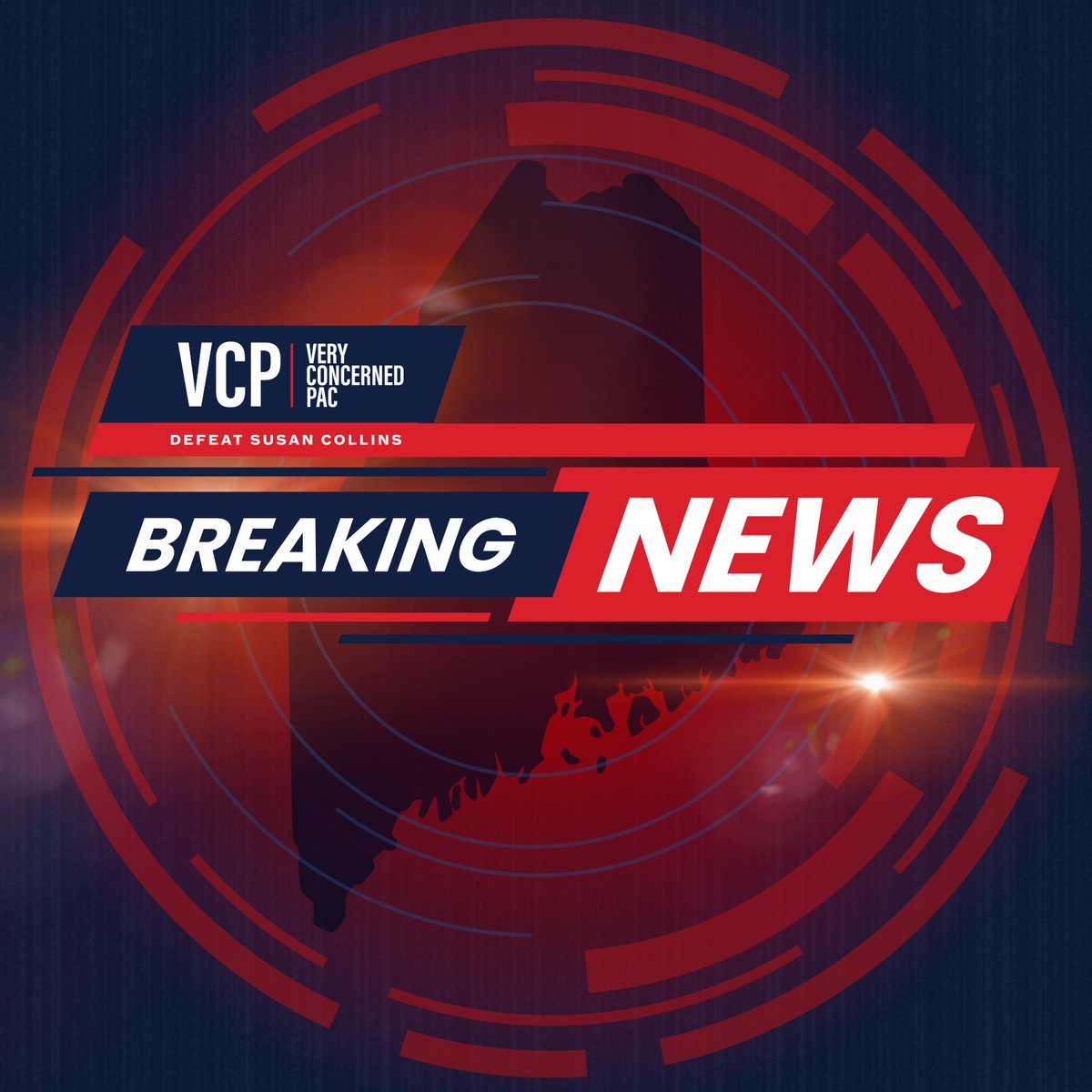 VConcernedPAC's tweet photo. BREAKING: We just launched Very Concerned PAC. We’re a Maine-based group of strategists and storytellers with a single goal: Ensure that every Maine voter hears the truth about Susan Collins's record. Watch our launch video now: https://t.co/khR9rmvEXt https://t.co/2loHkJu7Q5