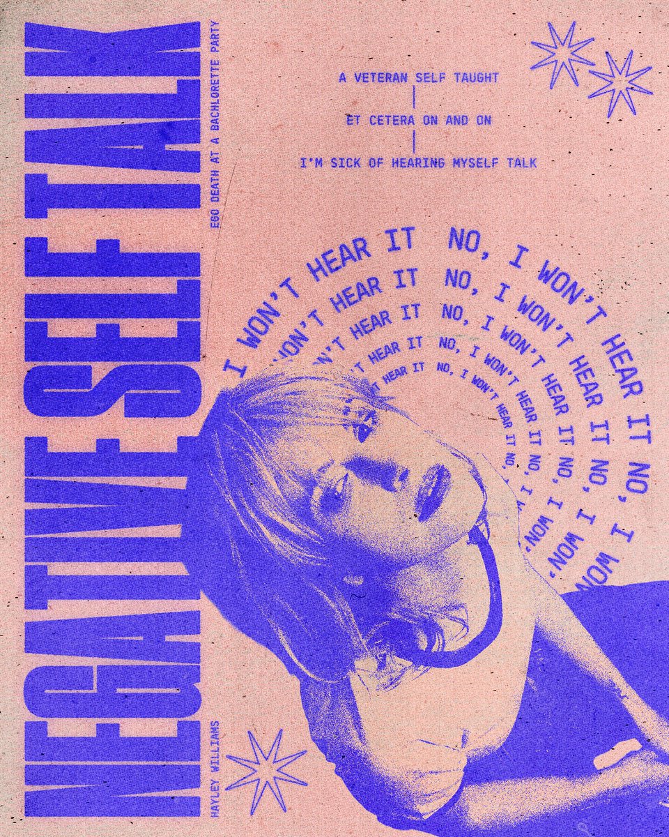 biggstenemyisme's tweet photo. A Veteran Self Taught

Hayley Williams - Negative Self Talk
Poster Edit https://t.co/2WQ8bHUq6h