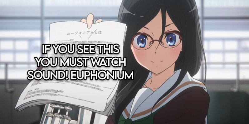 BossRocketKroma's tweet photo. @pokimanelol Apothecary Diaries is my second favorite Anime, so naturally that means you should watch "Sound! Euphonium" my number one. https://t.co/LIj3ItQjIN