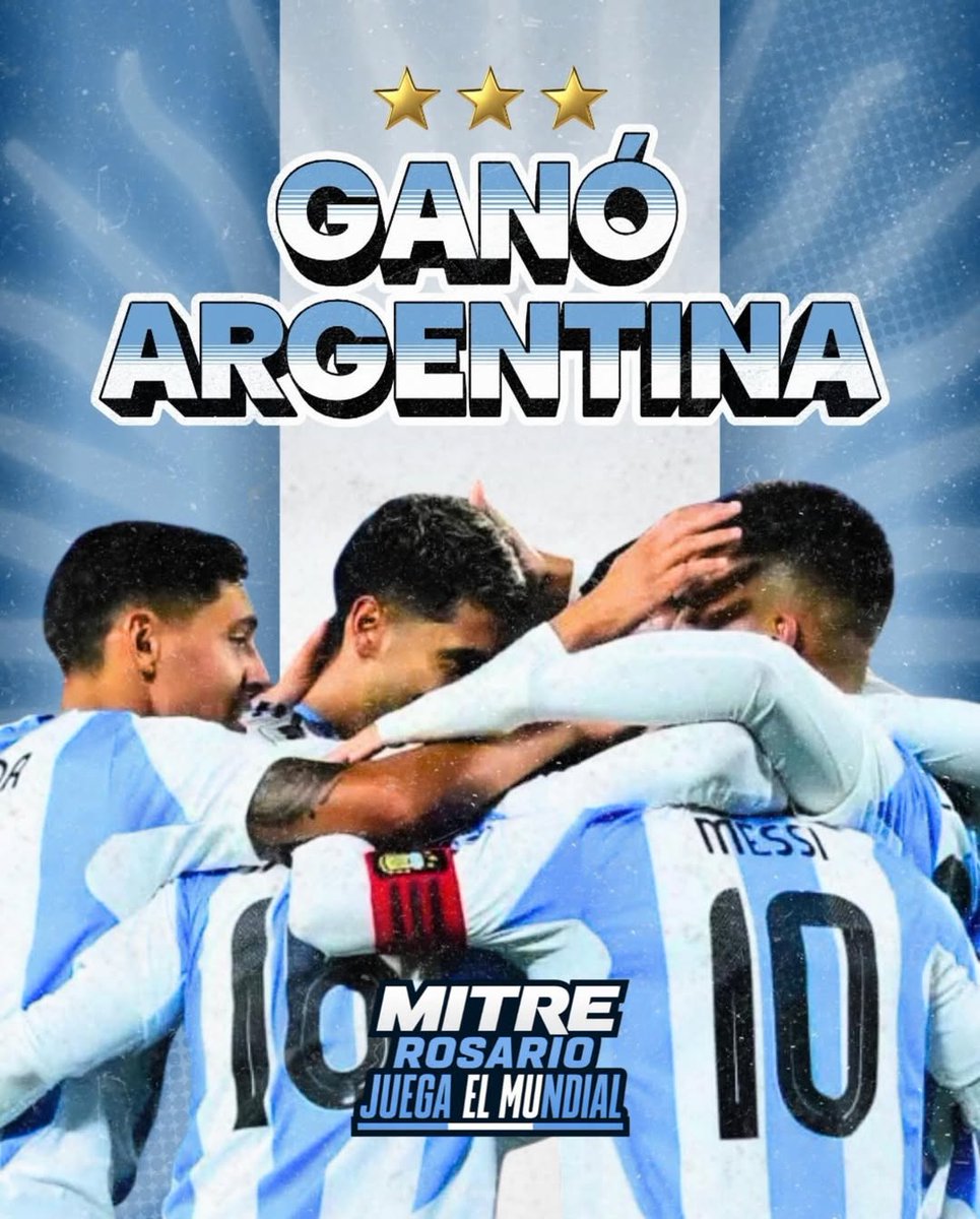 MitreRosario's tweet photo. 🇦🇷 VICTORIA ALBICELESTE CON DOBLETE DE LEO 💪

⚽ La Selección Argentina se impuso 2-0 ante #Austria en su segundo partido del #Mundial2026 en el Grupo J.

⭐ De esta forma, Messi alcanzó los 18 goles en Copas del Mundo y se convirtió en el máximo goleador histórico de los mundiales

🔜 El próximo compromiso será el sábado 27 de junio a las 23:00 contra Jordania.