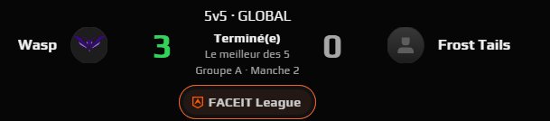 WaspEsport's tweet photo. Nos deux équipes ont gagné leurs matchs 3-0⚔️

GGs @FrostTails 
GGs @telacyesports Inazuma 

#GOWASP #FaceitLeague https://t.co/0Vit9xn2uf