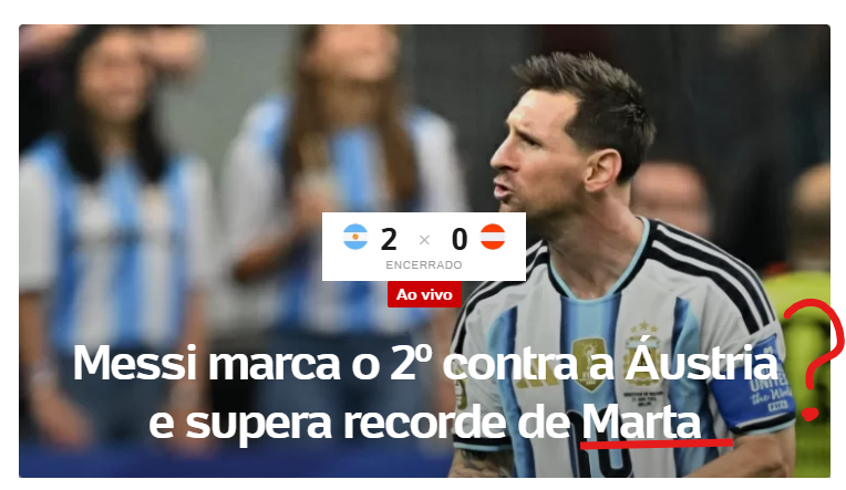 leandroruschel's tweet photo. Marta???

UOL cada vez mais ridículo... https://t.co/VmmJ6dclAw