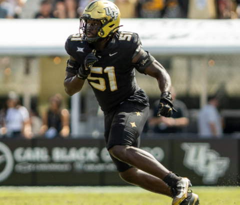 DannyPhantom24's tweet photo. The best answer is Malachi Lawrence.

Edge rusher is one of the elite positions of value, and he comes with five years of player control (compared to three with Donovan Ezeiruaku, which is also a good choice).

A 22-year-old edge rusher being an All-Pro as a rookie = 🔥🔥🔥 https://t.co/UMVsP3cCkB