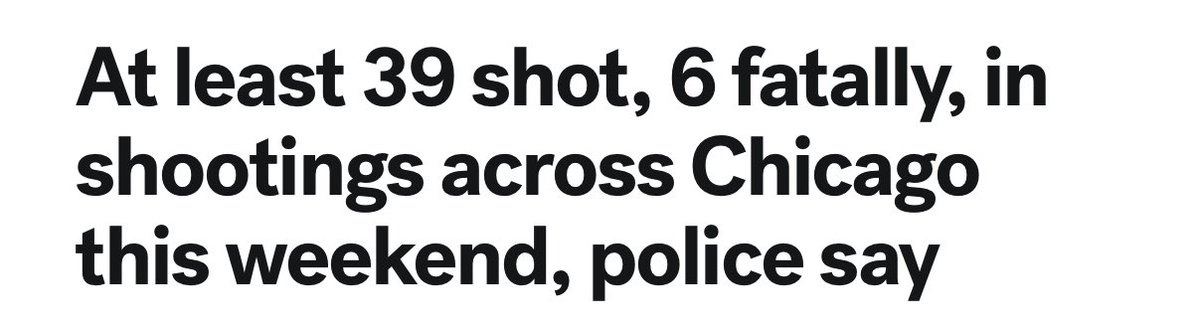 Jim_Jordan's tweet photo. 39 shot. 

6 dead. 

Democrat-run Chicago. https://t.co/7MI2iLYjcf