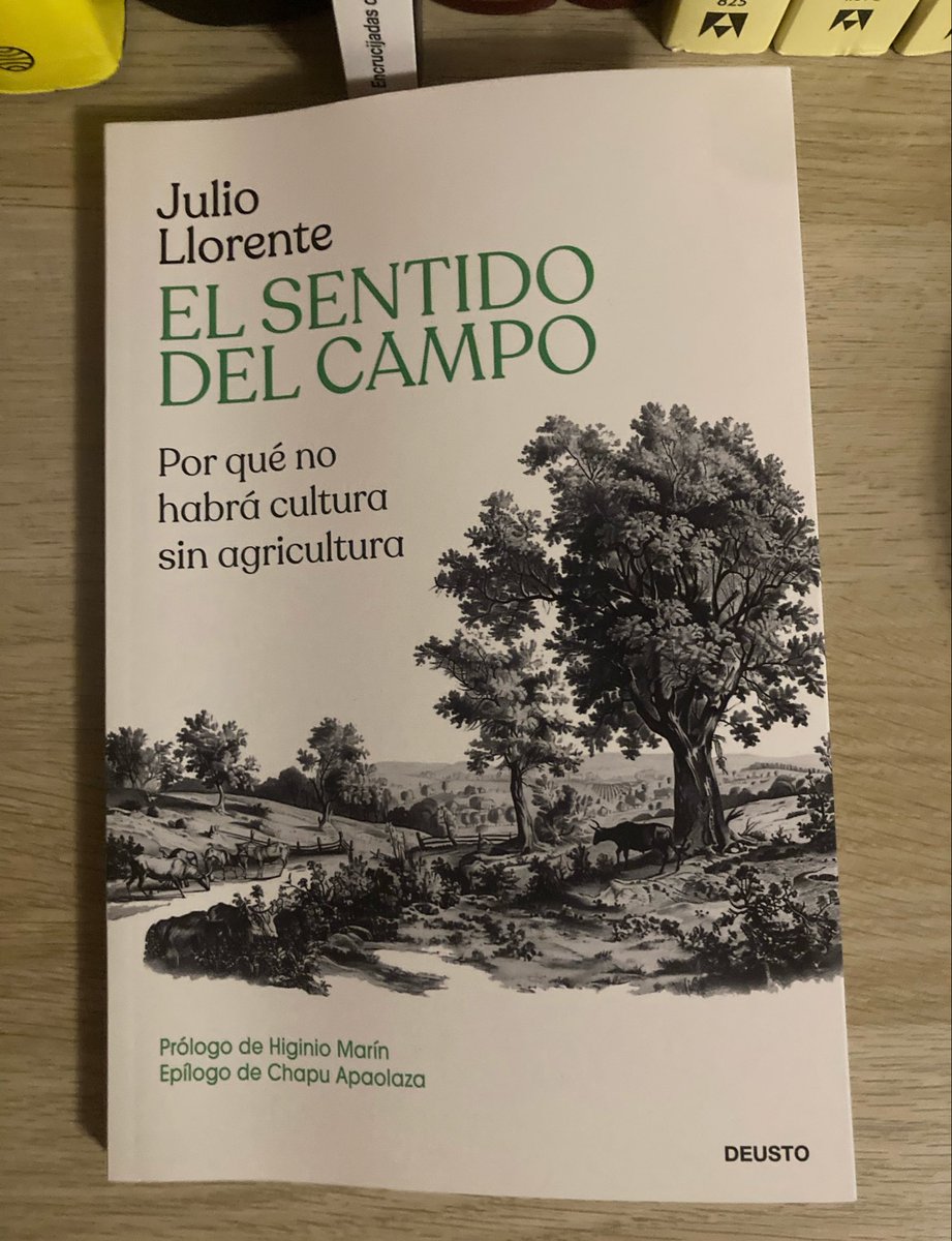 Juanbae7's tweet photo. La agricultura como base sobre la que se ha construido la civilización.

El sentido del campo de @JulioLlorente4 con muy buena compañía de @higiniomarin1 y @ChapuApaolaza https://t.co/rk0GkBGe2C