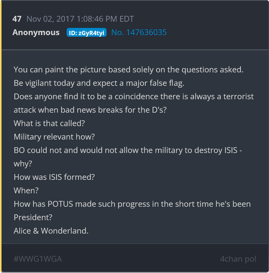 BrandyBean72's tweet photo. @WhiteHouse Actual post 47. Interesting. https://t.co/2vwTm6RFYX