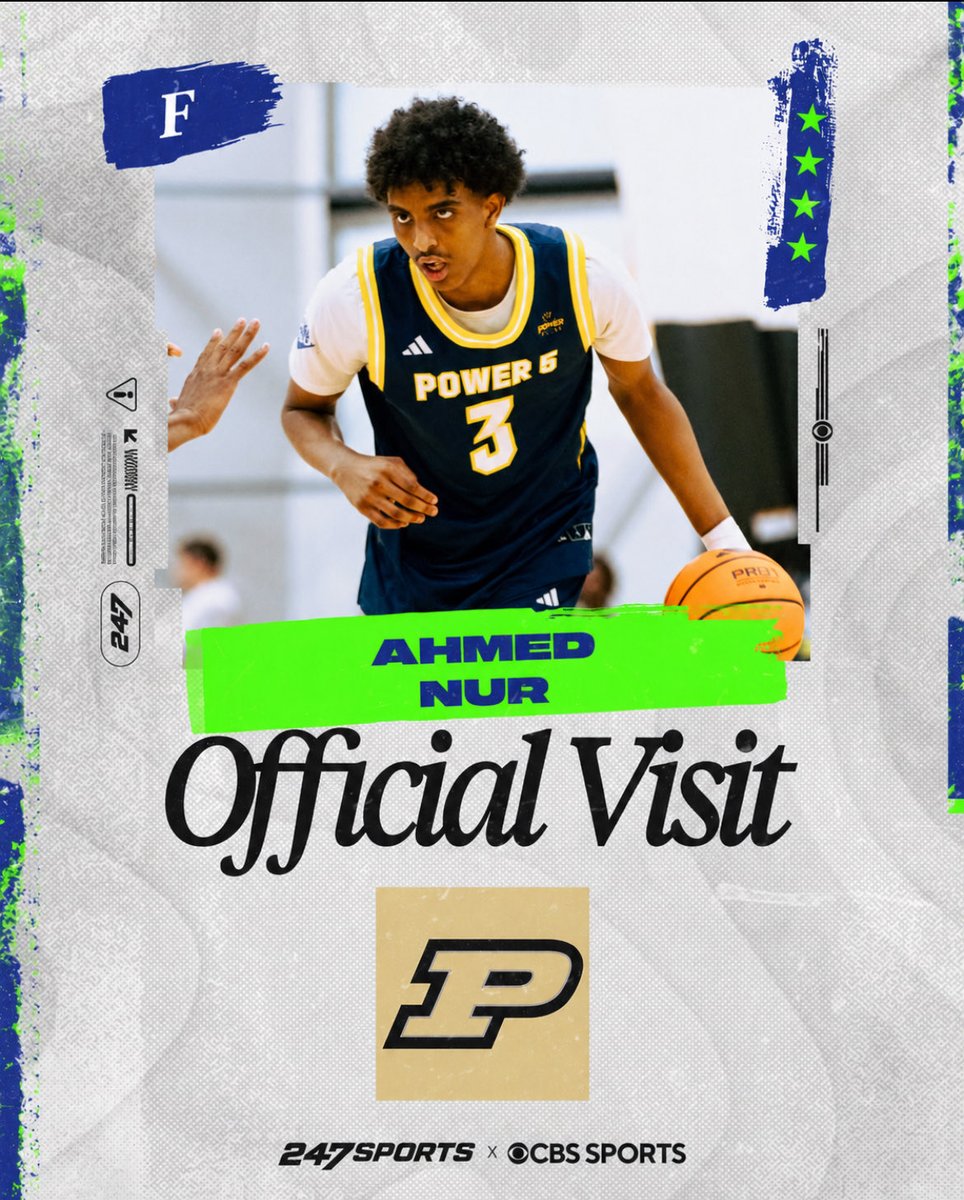 DushawnLondon1's tweet photo. Visit News: Ahmed Nur, a four-star prospect in the class of 2027, will take an official to Purdue tomorrow, source tells @247Sports 

Nur is one of the top stock risers in the class.

https://t.co/EHC03SLwBm https://t.co/CLoWsz36wi