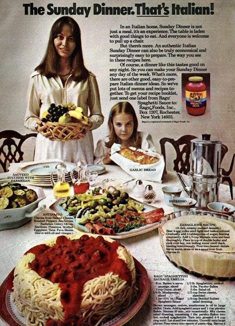 JasonColavito's tweet photo. I've posted this one before, but Ragu went through an advertising phase where all the women looked like cooking with their sauce trapped them in a horror movie. https://t.co/bT1XIaXwMR