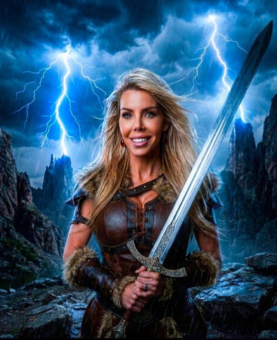 Tabitha Stevens - May you slay this week 🙌🏼 Have a Magnificent Monday Everyone!!! 💙🙌🏼 Amazing AI Art by the GREAT @MintComedicArts 🙌🏼 Much 💙 🔗 s in Bio 💙 https://t.co/oSiC3klk8J