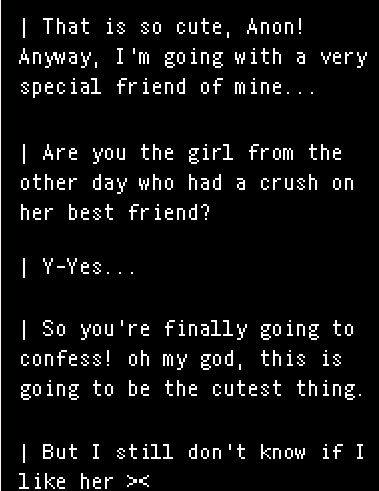 Zappyz_'s tweet photo. this is easily missable, but its really funny how the game directly implies stella wrote these anonymous messages because there's one ending with them and its them going to this exact concert lmfao https://t.co/PiUfde1Xza
