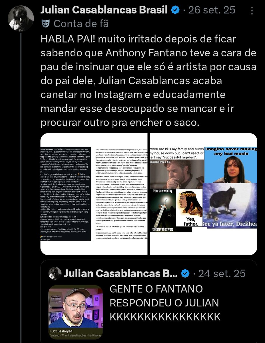 casablancasfcbr's tweet photo. bem vindo de volta Julian Casablancas https://t.co/eiLgO8jdNc