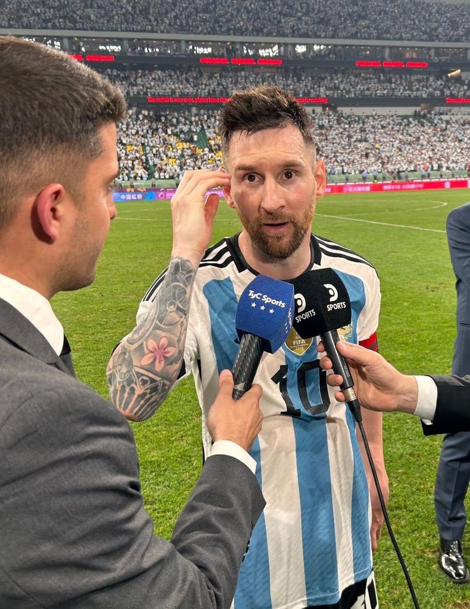 Tobs_fc's tweet photo. 🚨 Messi in 2022: Considering my age I don’t see my myself at the 2026 World Cup. 

Same guy has now scored 5 goals in 2 matches. 😭😭 https://t.co/hosCaBJIup