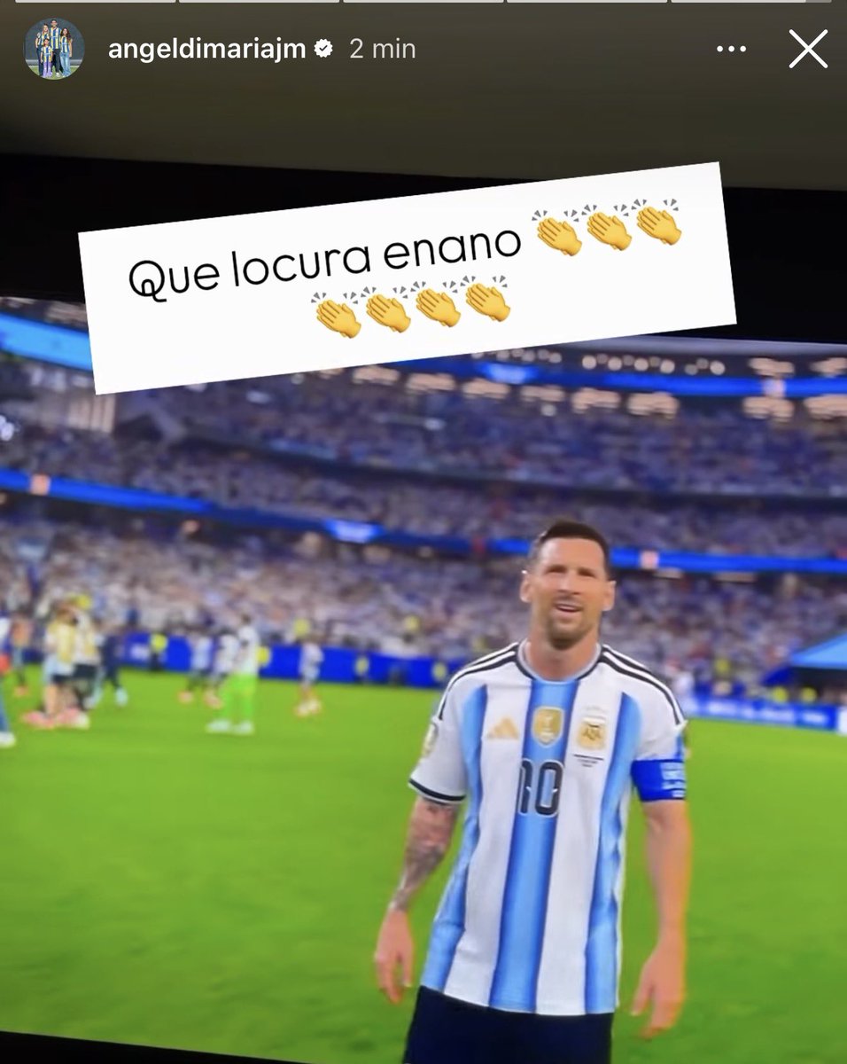 ModoScaloneta's tweet photo. La historia de Di María para Messi 🥹🫶🏻 https://t.co/q6BdsVwVMx