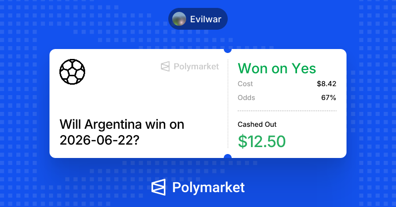 godcrypto701's tweet photo. I just won on @Polymarket. https://t.co/dwhzp9zZ0S https://t.co/0nGHbJ9nFt