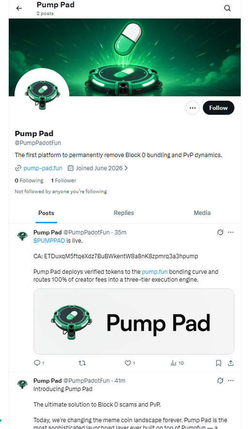 PumpPadx's tweet photo. Attention!

Please remain EXTREMELY vigilant and do not buy ANY coins unless the contract address is posted to this account and this account only.

As you can see from below, there is a host of scammers who will attempt to steal your money by IMPERSONATING our platform.

This is the ONLY X account and its verifyable via the website here:

https://t.co/3v3tfWUc3y