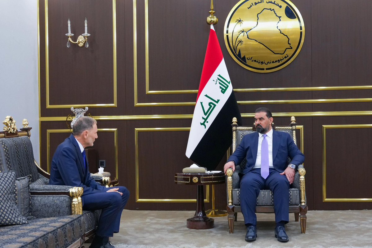 MOHaibet's tweet photo. رئيس مجلس النواب يستقبل السفير البولندي

استقبل رئيس مجلس النواب السيد هيبت الحلبوسي، اليوم الاثنين، السفيرَ البولندي لدى العراق السيد فويتشخ ستانيسواف بوجيك. حيث تناول اللقاء العلاقات الثنائية بين البلدين، وعدداً من المواضيع ذات الاهتمام المشترك. https://t.co/64Rthee8Qd
