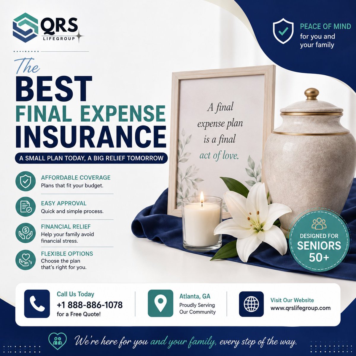 Qrslifegroup's tweet photo. 🛡️ Best Final Expense Insurance – Protection That Matters Most
 
Contact Us: 👇👇👇

📞 +1 888-886-1078
📧 Info@qrslifegroup.com
🌐 https://t.co/wXVj7dyhlc

#QRS #FinalExpenseInsurance #BestFinalExpenseInsurance #FuneralInsurance #USA https://t.co/YhOJN4d5ZR