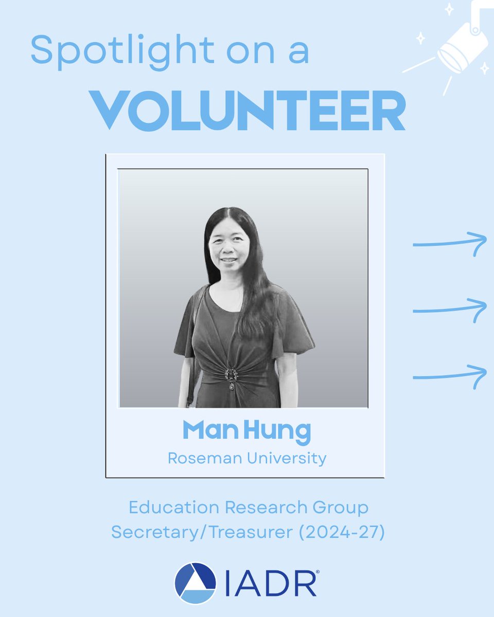 IADR's tweet photo. Meet Man Hung, the Secretary &amp; Treasurer of the IADR Education Research Group. The Call for Nominations deadlines is approaching fast!  Visit the link in our bio to learn more. 

#DentalResearch #OralHealth #Leadership https://t.co/qZv8nqn6GK