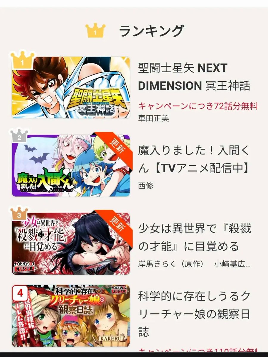diegomaryo's tweet photo. Next Dimension lidera o ranking da Champion Cross no Japão, sendo o mangá mais lido da plataforma! Todos os capítulos de Next Dimension, com exceção dos finais do último volume 16, estão disponíveis gratuitamente por 72 horas. #SaintSeiya #NextDimension #OsCavaleirosDoZodíaco https://t.co/Dyi7mLGvhn