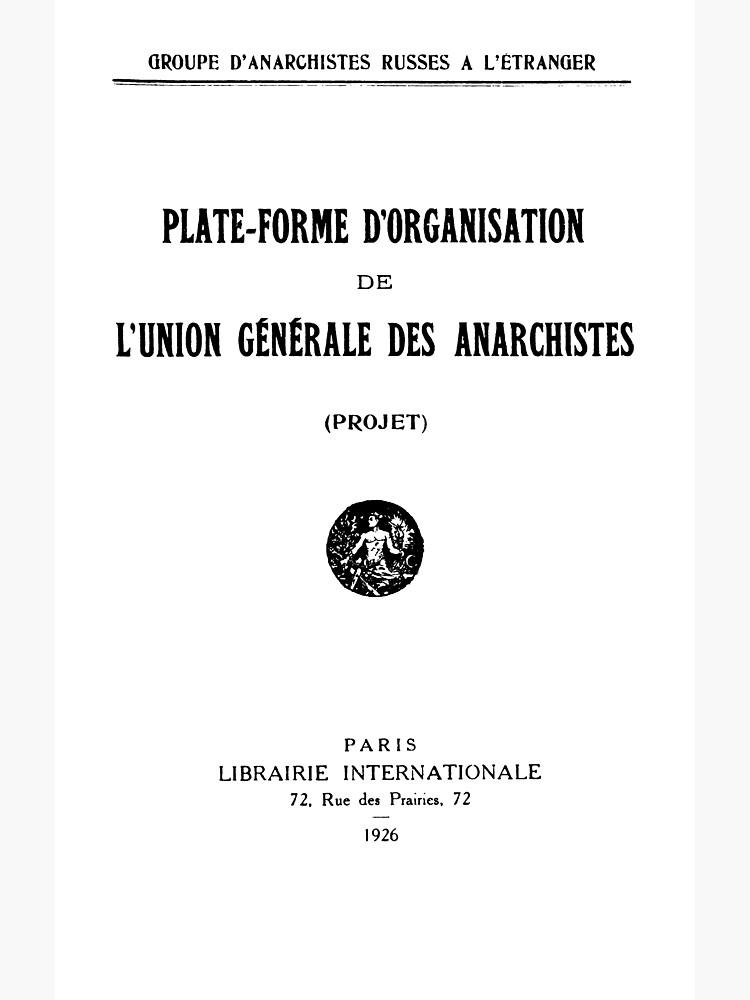 SHkBk_GRX's tweet photo. Se cumplen 100 años del texto 'La Plataforma Organizativa de la Unión General de los Anarquistas'🏴

Tras la Revolución rusa, los anarquistas de Dielo Truda concluyeron que no bastaba con tener razón: había que construir la organización política y estratégica del anarquismo. https://t.co/XUIM6WCz4M