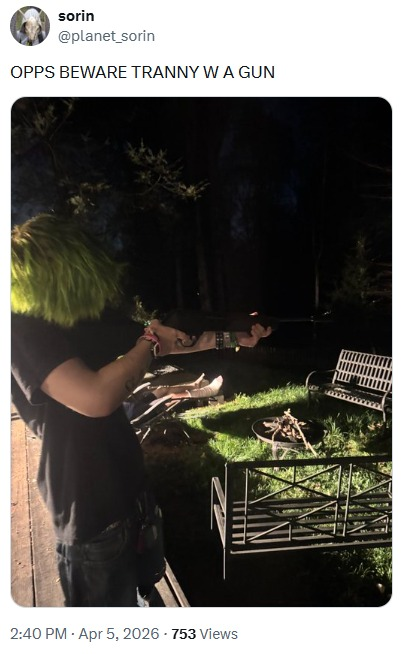 libsoftiktok's tweet photo. Why would we have to “beware”? What is this mentally ill person planning? @fbi https://t.co/q1HztvgVfL