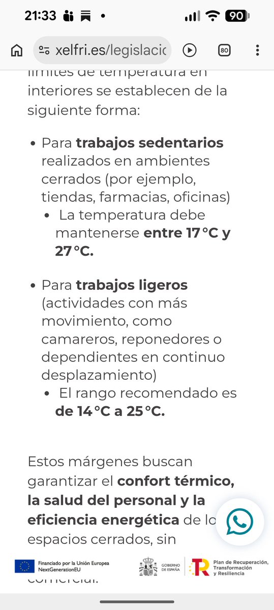 Pablo_Estrada's tweet photo. @cr0quetica @mariomnts @XMihura Es tan sencillo como mirar la normativa. Todos los centros comerciales tienen la temperatura cerca de 27°. Otra cosa son algunas tiendas donde se ejerce labor de reposición. https://t.co/1RxIExgnbW