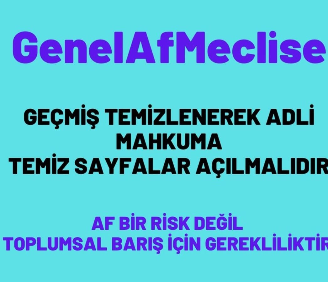 Orhanadig's tweet photo. @Mhalukcavusoglu Mahkumlara ŞansVerin
@RTErdogan @dbdevletbahceli @PervinBuldan @TulayHatim @abakingurlek @NumanKurtulmus https://t.co/YkFYuQ2pAc