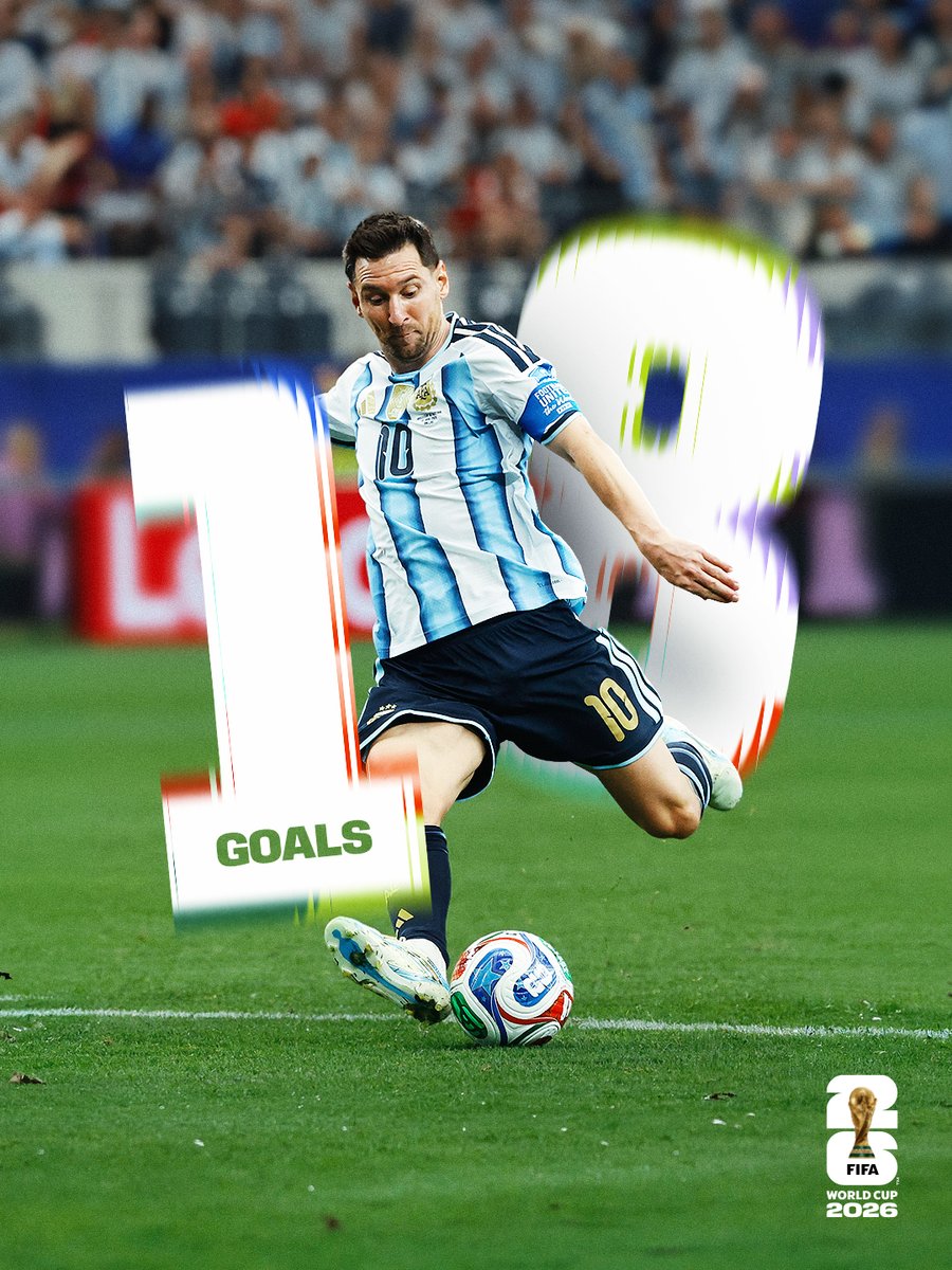 fifaworldcup_pt's tweet photo. Lionel Messi quebrou o recorde de maior artilheiro da história da #CopaDoMundoFIFA 💫 https://t.co/iA39S80qOK