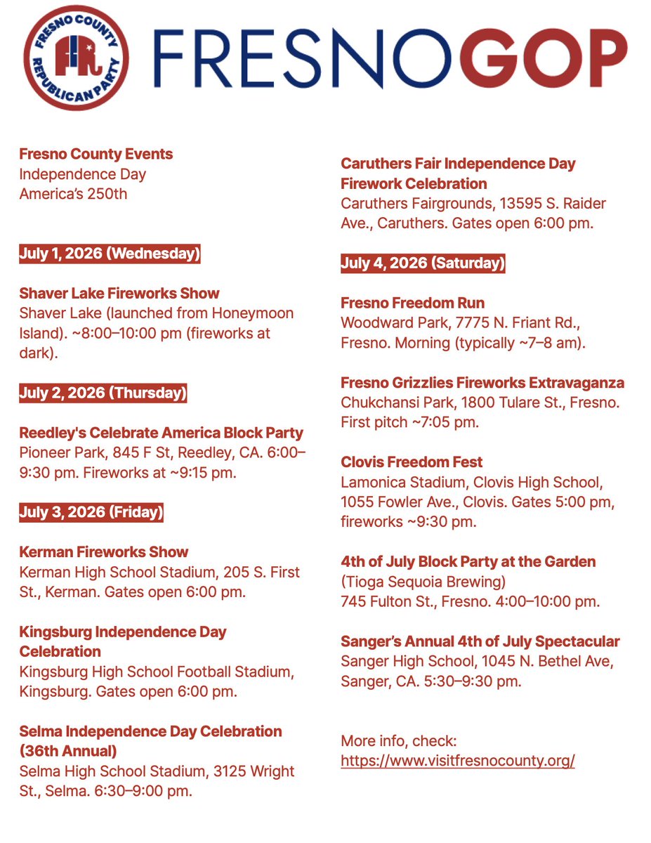 Fresno County Republican Party tweet media