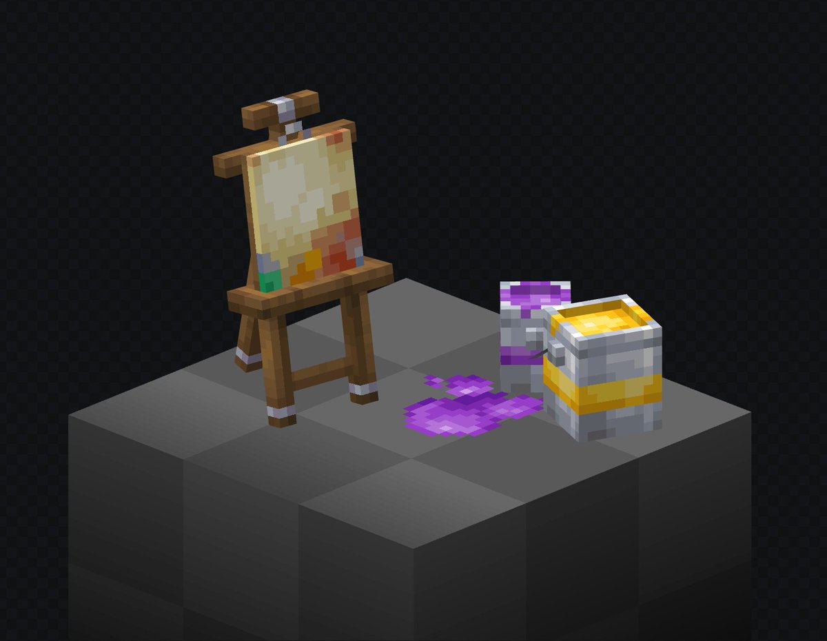 ktotachka's tweet photo. Easel for "Provence de Vanille" project 🖌️
#Minecraft #gamedev #pixelart #blockbenc https://t.co/d9KLVDMhk2