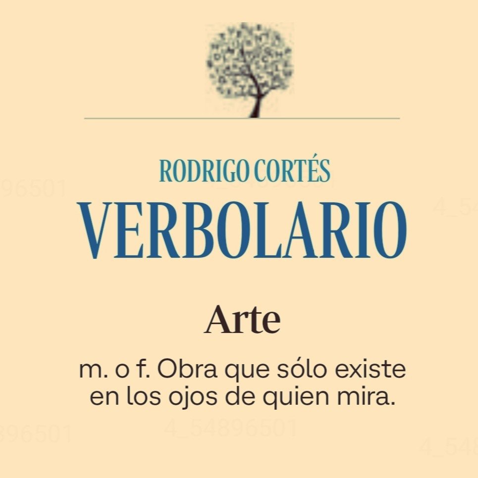 Verbolario's tweet photo. «Arte»; 15/jun/2026: voz n° MMMCMXLVIII @rodrigocortes https://t.co/WyGXUj8Py0