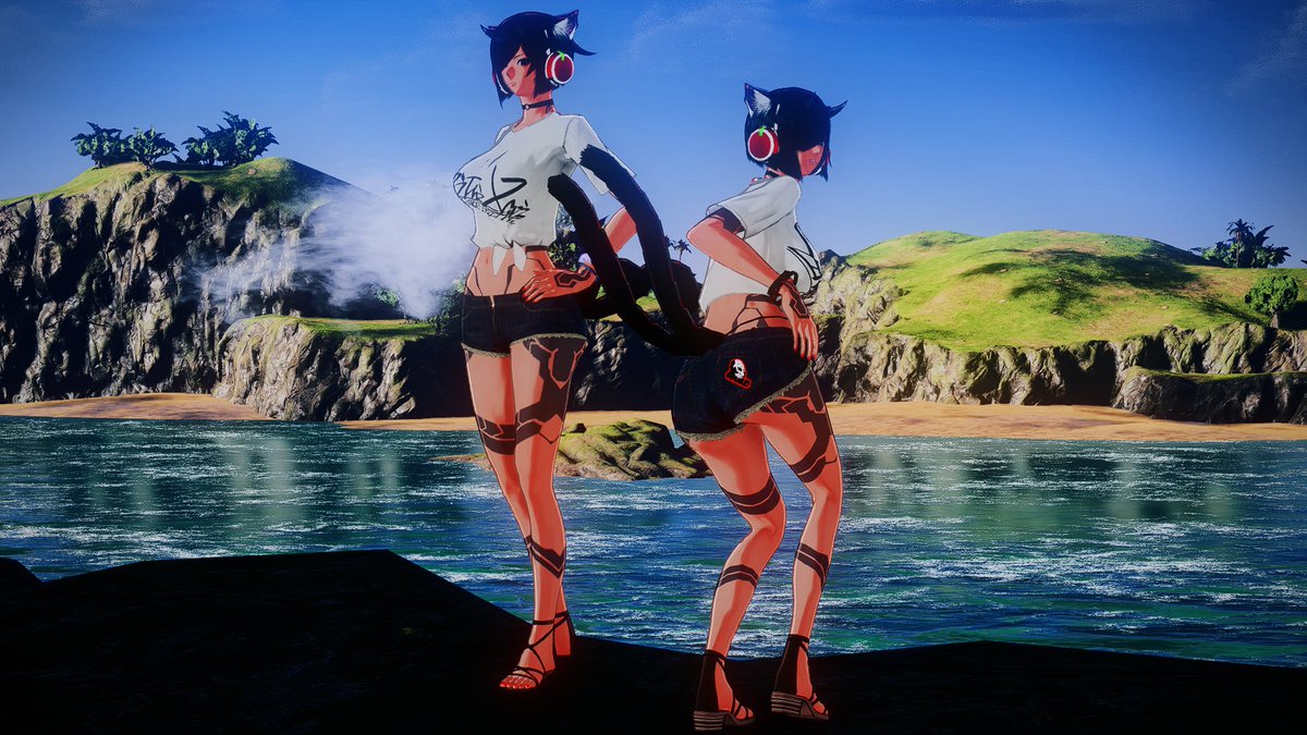 TopCuteMeteorn's tweet photo. [EN] The character                                           her butt
[RU] Персонаж                                                  вид сзади
#PSO2NGS_SS #PSO2NGS__SS https://t.co/nxbSYgwBv1