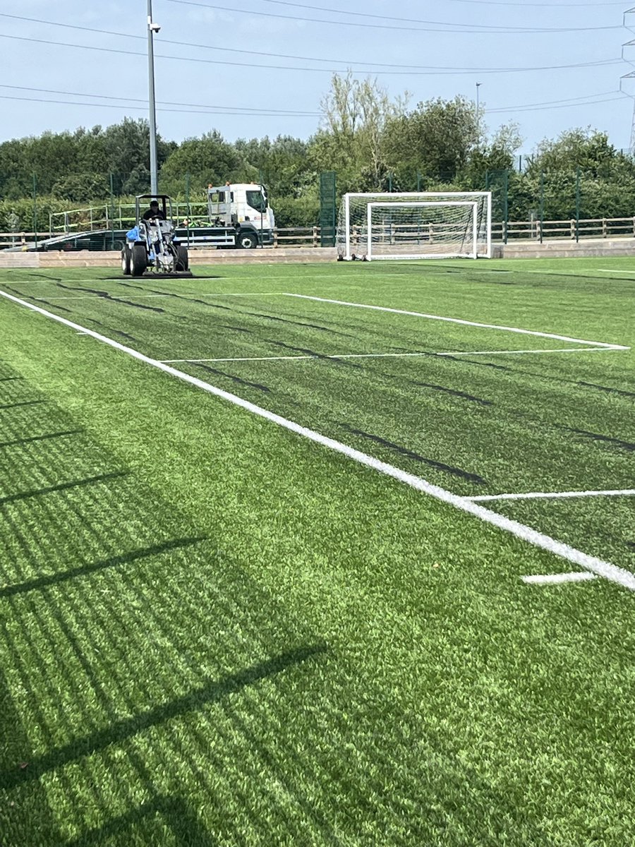 ChipTownAcademy's tweet photo. Pre season maintenance well underway at our training ground. 🚜💙 https://t.co/YD9hBstE5e