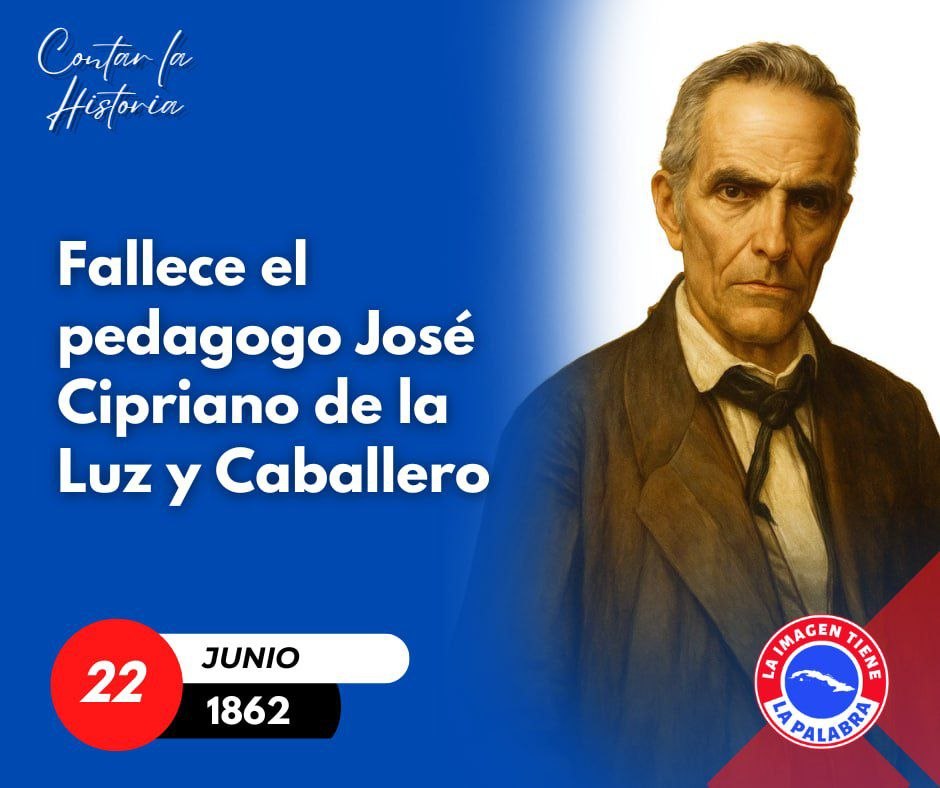 ledis1331's tweet photo. Un día como hoy muere el pedagogo José de la luz y caballero #CubaMined #EducaciónGranma #ETPGranma https://t.co/KpyiKVTQsP