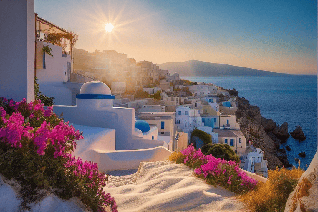 69Gavin66747's tweet photo. Just chased the sunset over Santorini’s white-washed cliffs, sipped local wine as the sky blushed pink and gold—this quiet, perfect moment made the whole trip worth it. ， https://t.co/BCYM6sRDbr