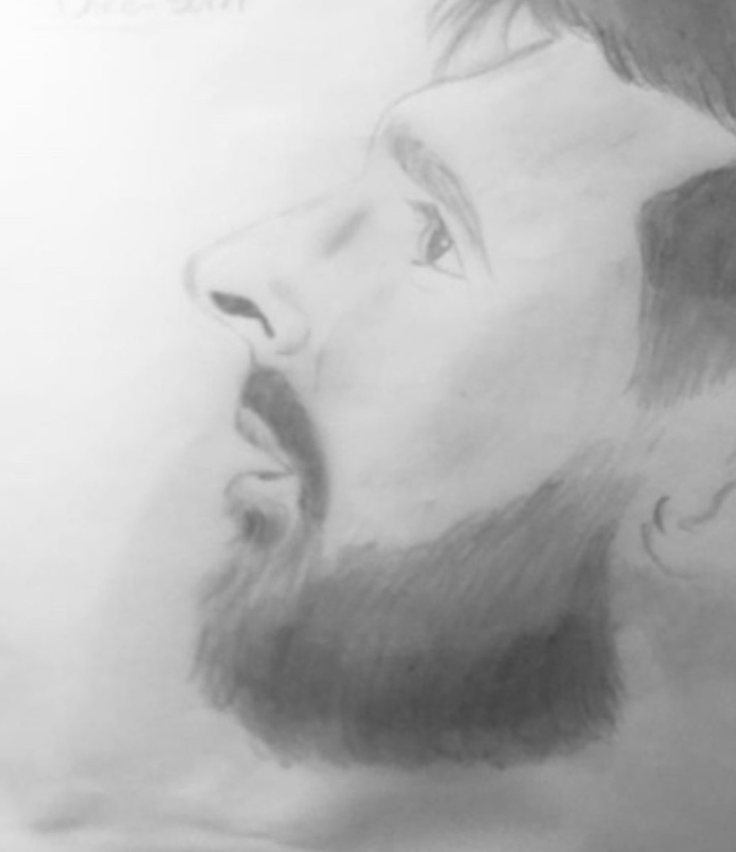 artechoes__'s tweet photo. Every artist should draw Messi at least once. ⚽🎨
This is my version. 
#art #messi https://t.co/m0iop8SSEu