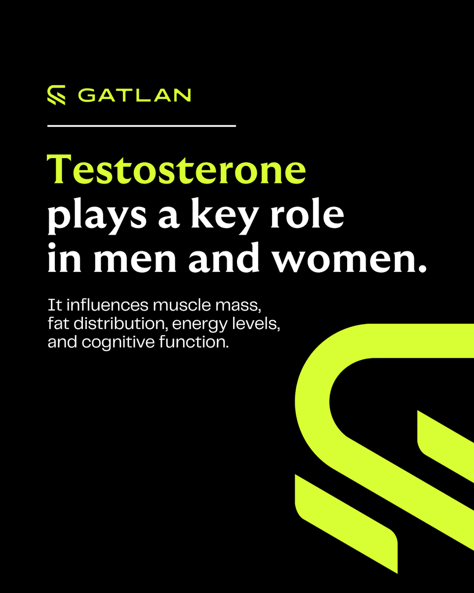 GatlanHealth's tweet photo. Testosterone plays an important role in both men and women. Age is part of the equation, but so are stress, sleep, nutrition, and everyday lifestyle habits.
.
.
.
#GATLAN #MensHealth #Longevity #Recovery #Wellness https://t.co/IsfsUus3xz