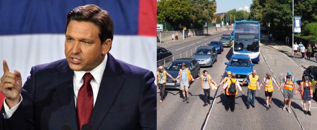 ForgiatoBlow47's tweet photo. NO PROTESTORS HAVE BEEN BLOCKING STREETS IN FLORIDA SINCE DESANTIS SIGNED A BILLTO PROTECT DRIVERS WHO RUN THEM OVER IF THEY FEEL THET ARE IN DANGER....

SHOULD WE DO THIS IN ALL 50 STATES? https://t.co/vUcW1ZJESH