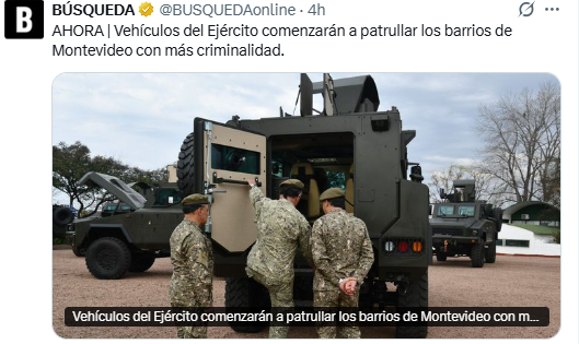 EdwardHolfman's tweet photo. Esta medida no estaba en el "plan nacional de seguridad 2025 - 2035". Como improvisan, además una medida que cuando la propuso J. Larrañaga se opuso todo el Frente Amplio y ahora ??? ...... https://t.co/Pq3L3DzG8n