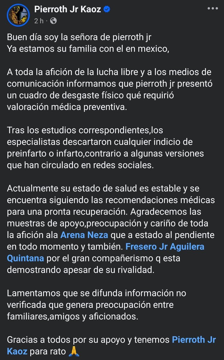 DimeFred2's tweet photo. En la Lucha Libre, debes confiarle tu integridad a tu compañero.

Pierrot JR. se desvanece a media función. Afortunadamente ahí estaba el Fresero JR. y los servicios médicos para atenderlo.

Qué chido es tener compañeros en quienes puedes confiar, porque son profesionales. https://t.co/nIuDZJ06PF