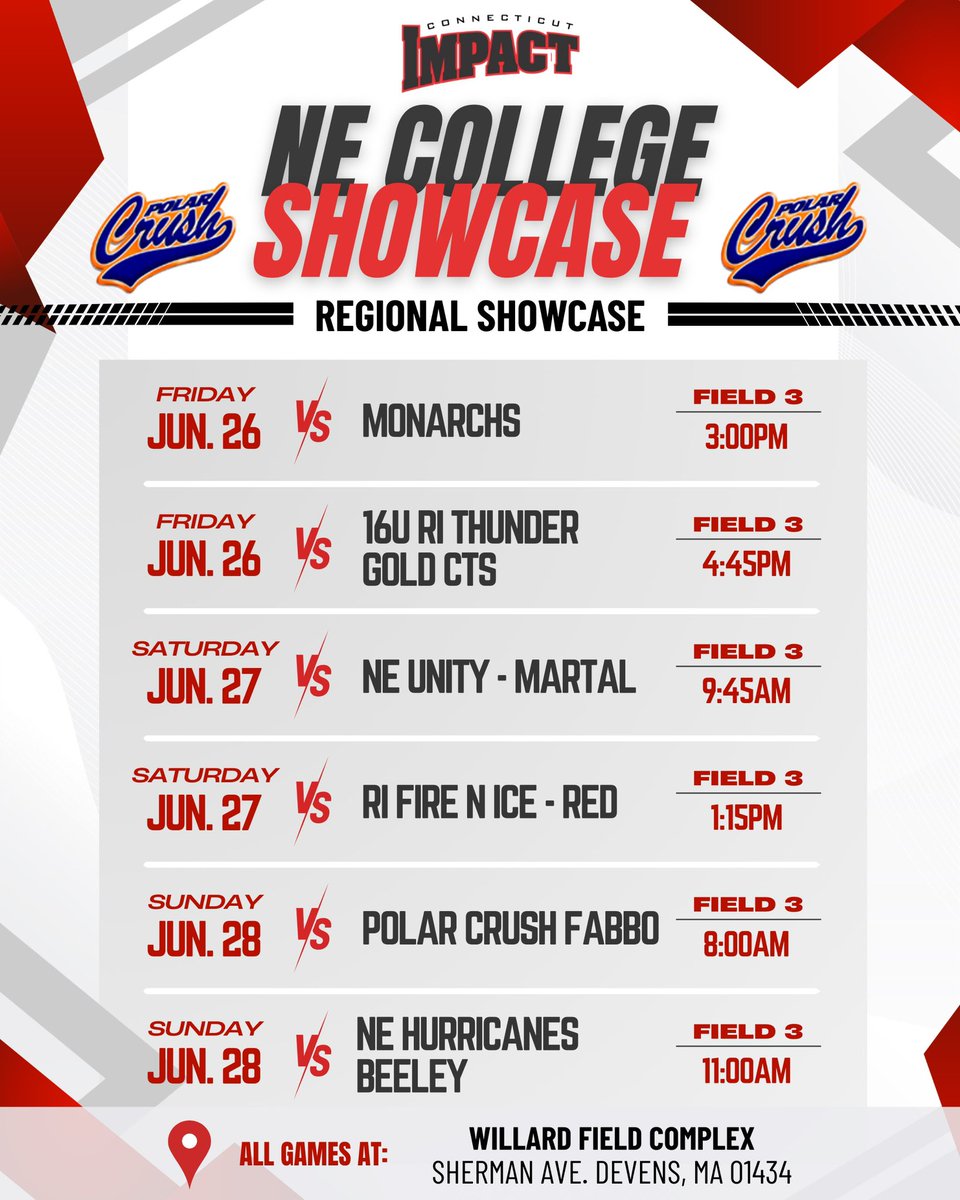 cbraddock2027's tweet photo. This weekend schedule drop for NE College Showcase ⬇️⬇️ https://t.co/joawmlMyO2