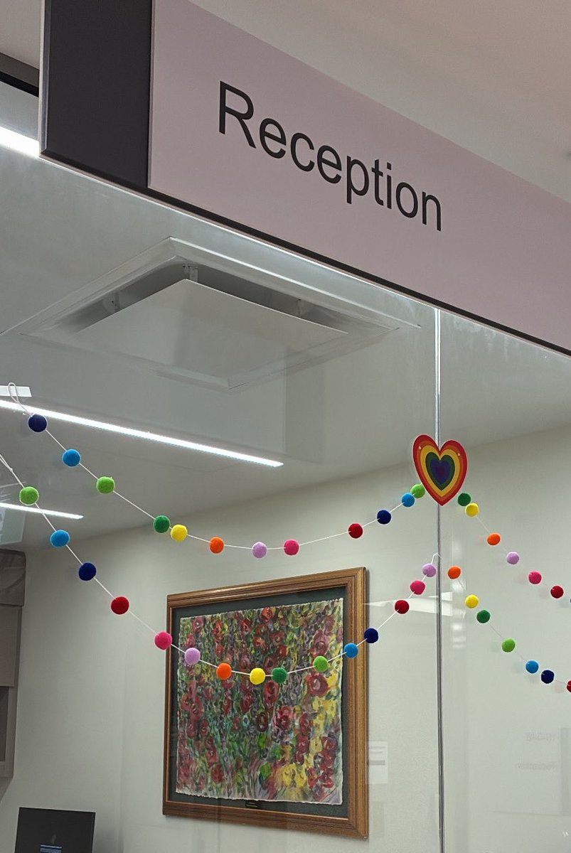 bawlderdash's tweet photo. Today I attended the opening of the new Psychosocial Oncology Clinic at @UHN @pmcancercentre. It was so nice to see one of my mother's paintings hanging in reception, donated in her memory. It means a lot to have her art continue to live on in a setting connected to her care. https://t.co/79hYr4Fsuo