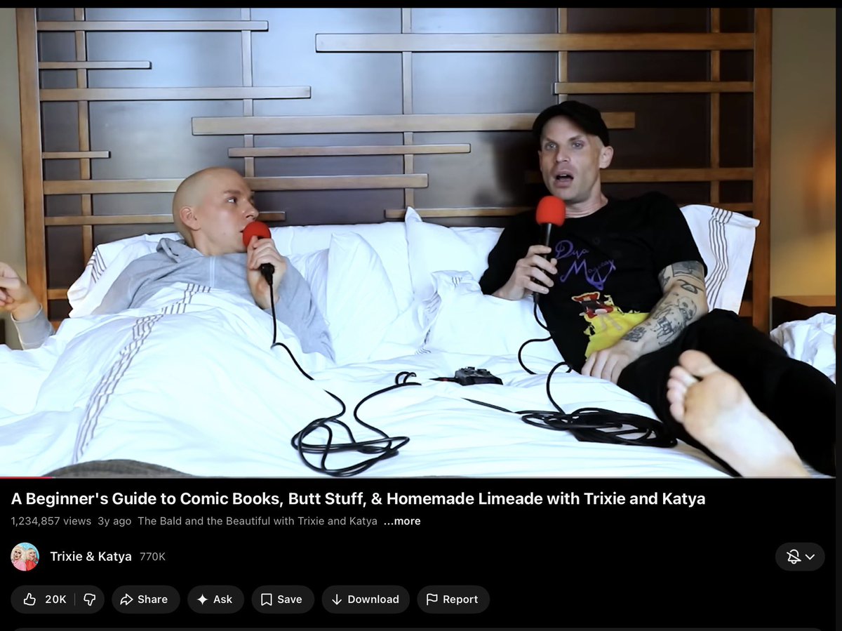 cursed_frog's tweet photo. If dan and phil do the podcast while on the road I hope they do what trixie and katya did https://t.co/YQFP75LC0O
