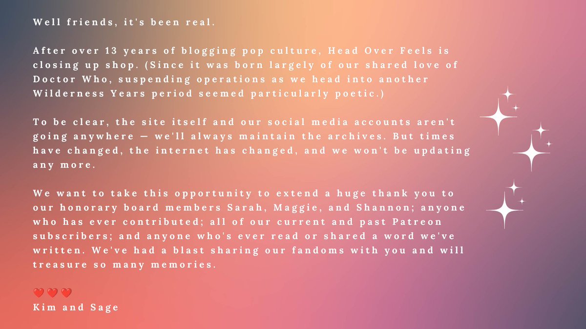 HeadOverFeels's tweet photo. Some news! https://t.co/1Fedh0RYuc
